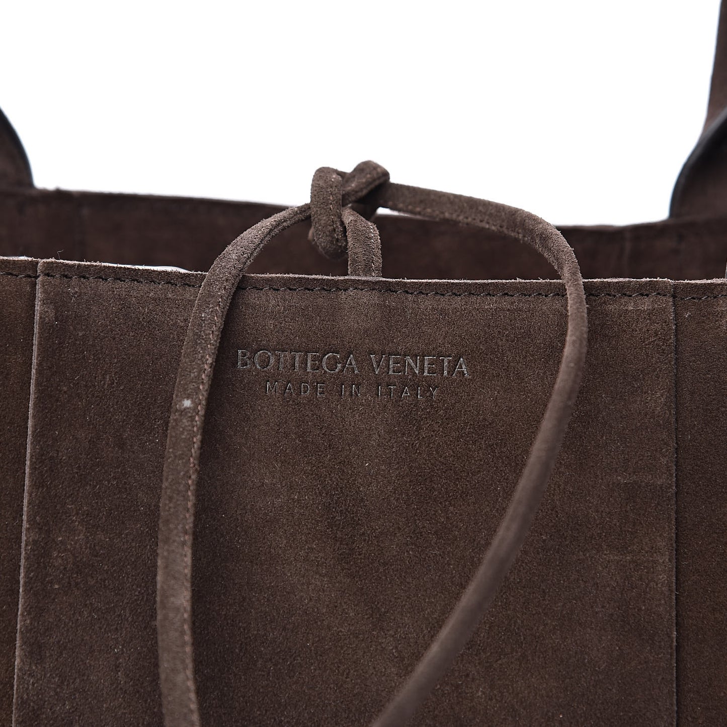 Suede Maxi Intrecciato Small Arco Tote Fondente
