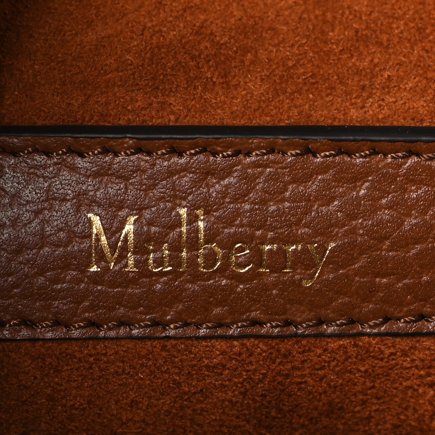 Mulberry Small Classic Grain Calfskin Small Amberley Satchel Oak 6 of 8