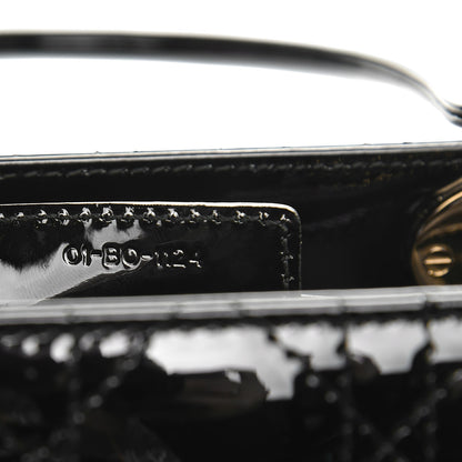 Christian Dior Patent Cannage Medium Lady Dior Black 8 of 9