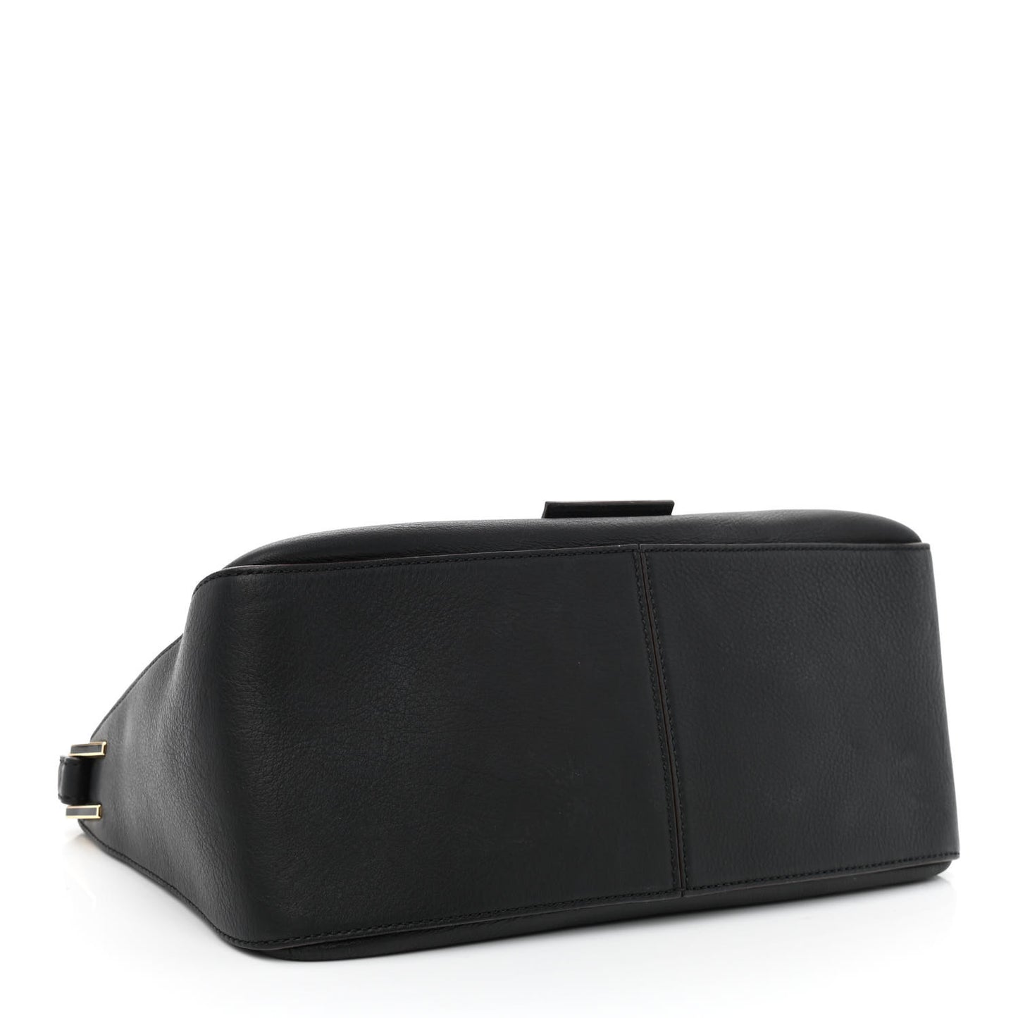 Vitello Flamingo Enamel Big Forever Mama Baguette Black