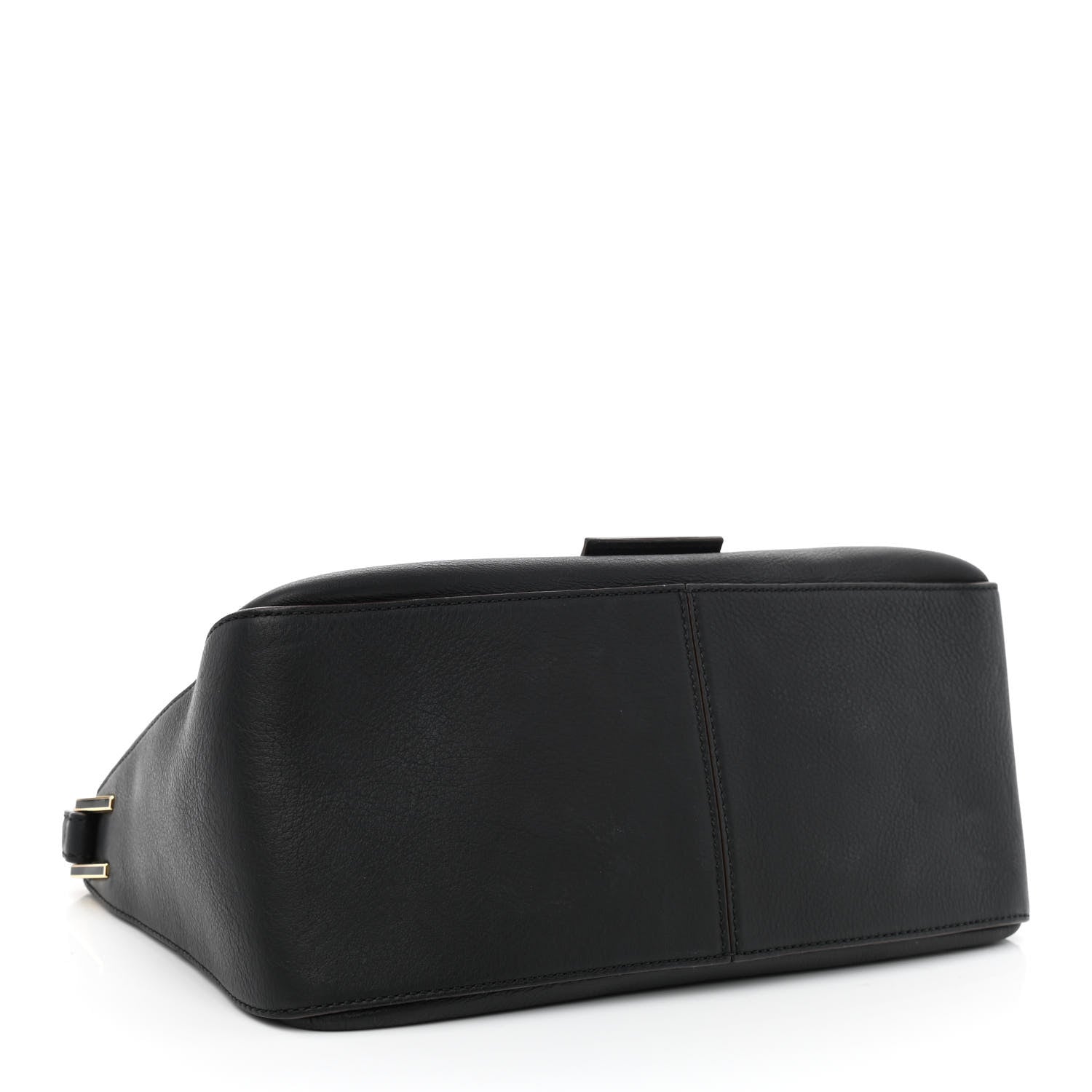 Fendi Vitello Flamingo Enamel Big Forever Mama Baguette Black 3 of 12