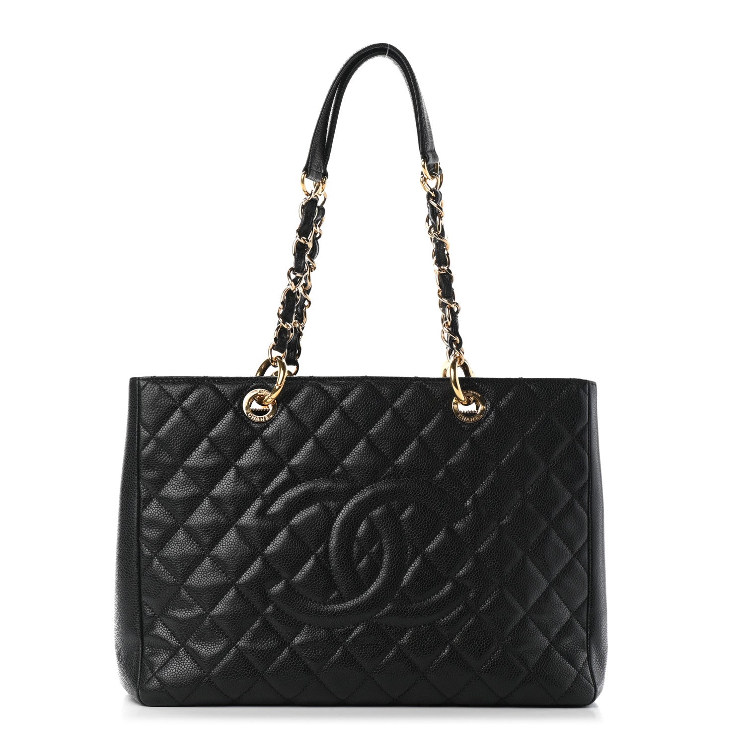 Chanel Caviar Quilted Grand Shopping Tote GST Black 1 of 9