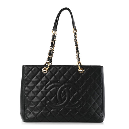 Chanel Caviar Quilted Grand Shopping Tote GST Black 1 of 9