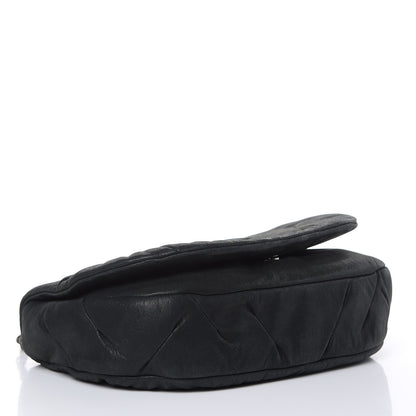 Chanel Iridescent Calfskin Glint Flap Black 4 of 15