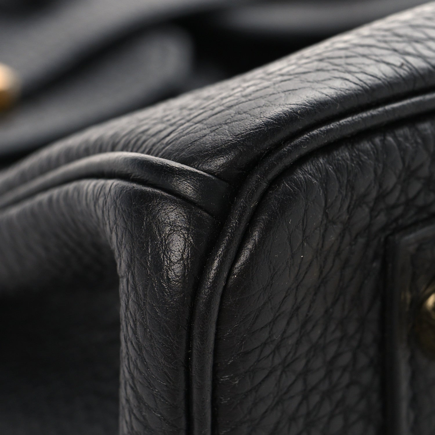 Hermes Togo Birkin 25 Black Black 9 of 12