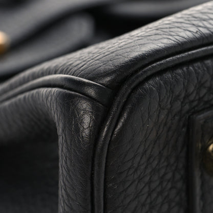 Hermes Togo Birkin 25 Black Black 9 of 12