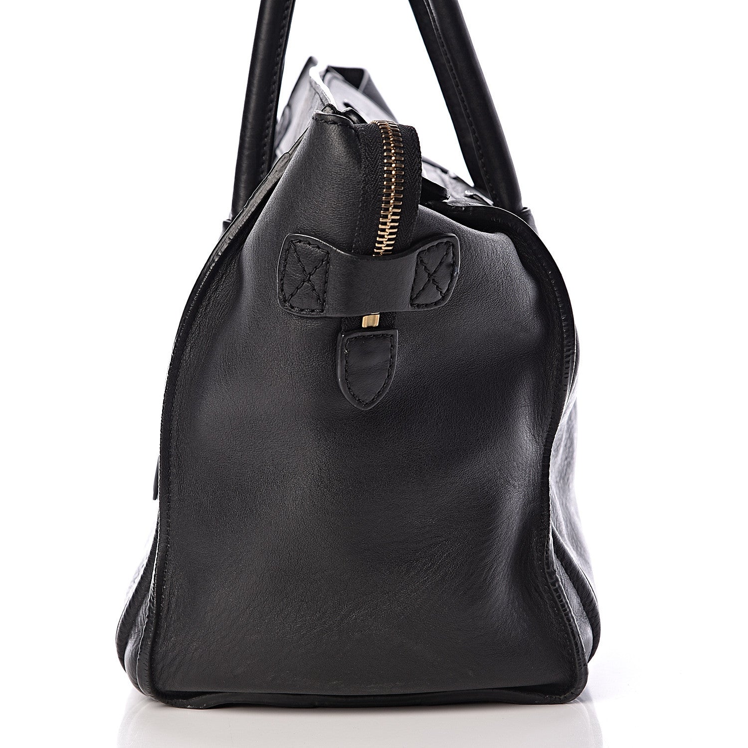 Celine Drummed Calfskin Mini Luggage Black 16 of 18