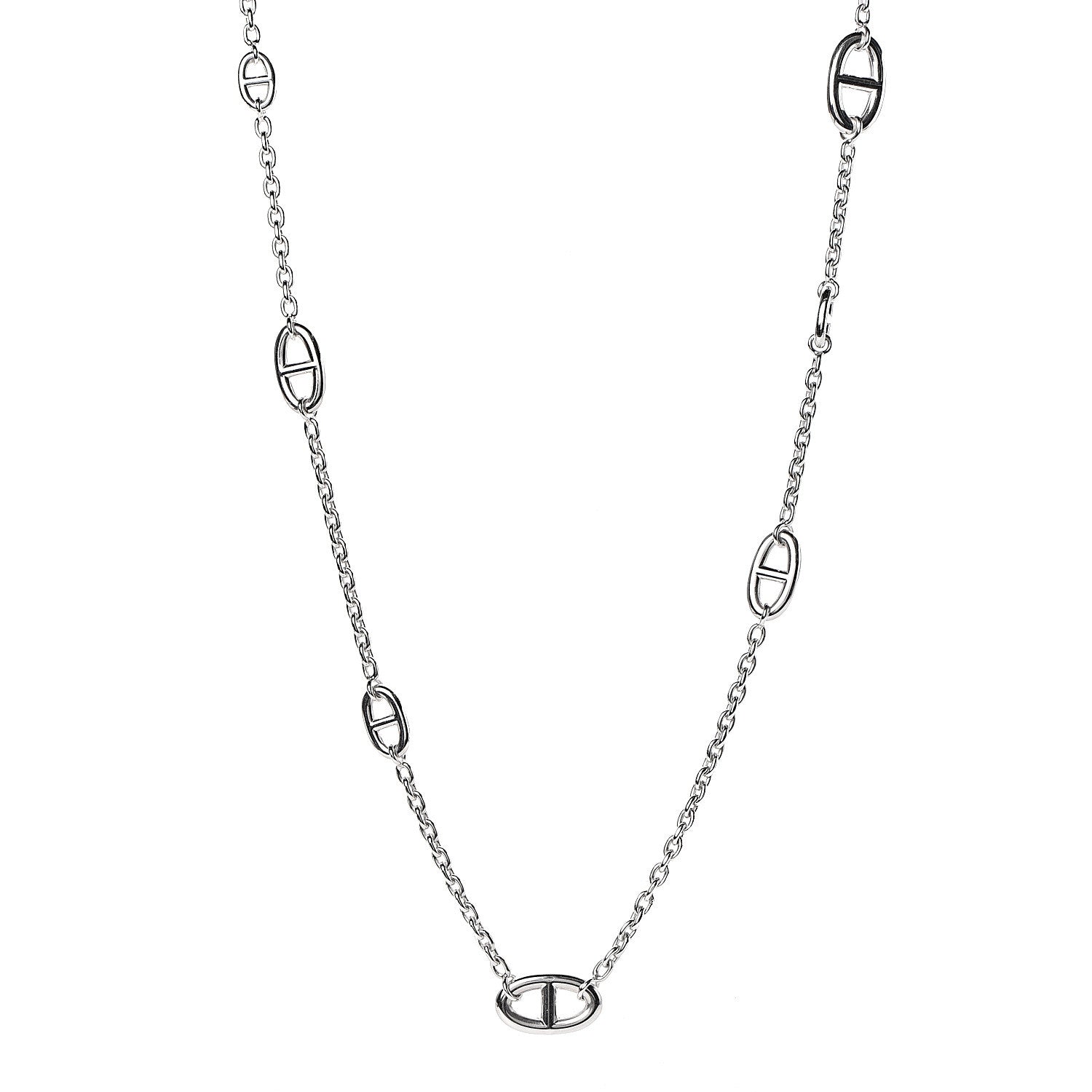 Hermes Sterling Silver Farandole Necklace 80 1 of 6