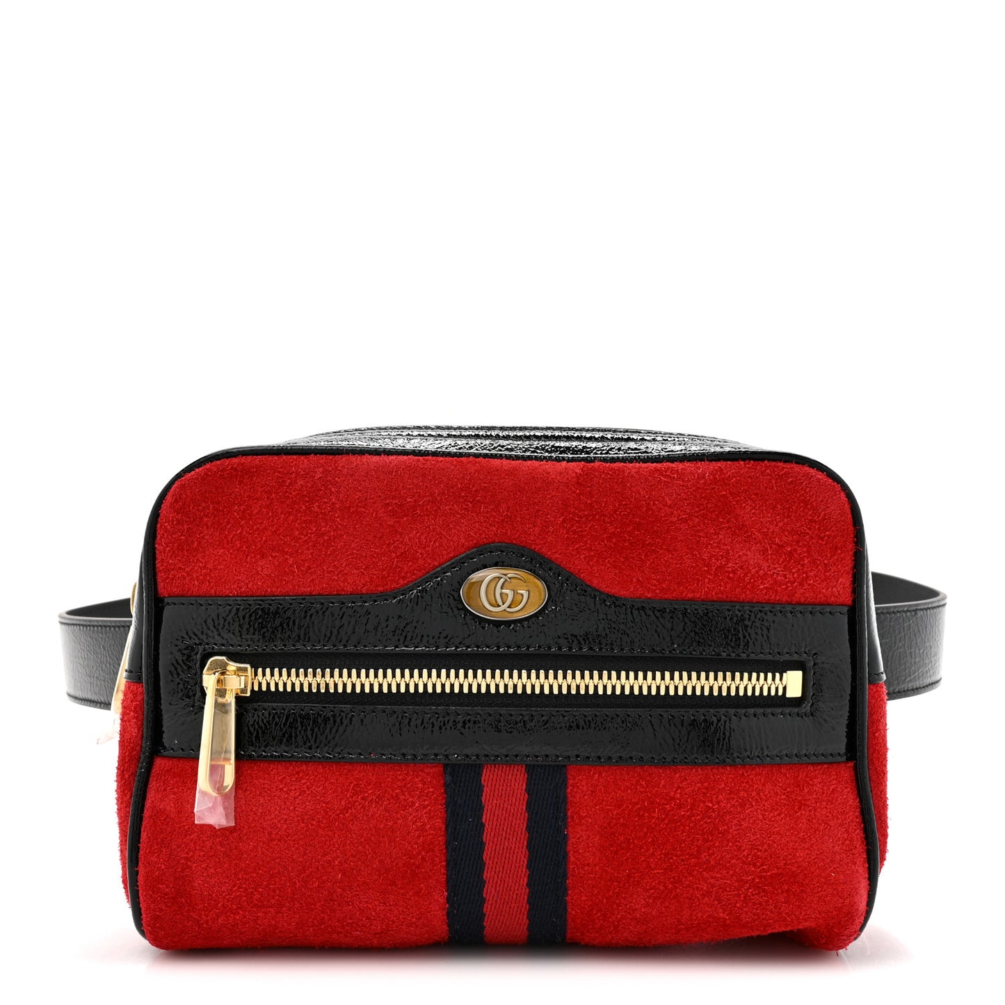 Suede Small Ophidia Belt Bag 85 34 Hibiscus Red