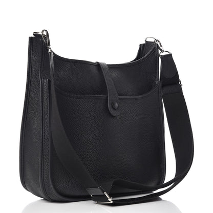 Hermes Taurillon Clemence Evelyne III GM Black 3 of 10