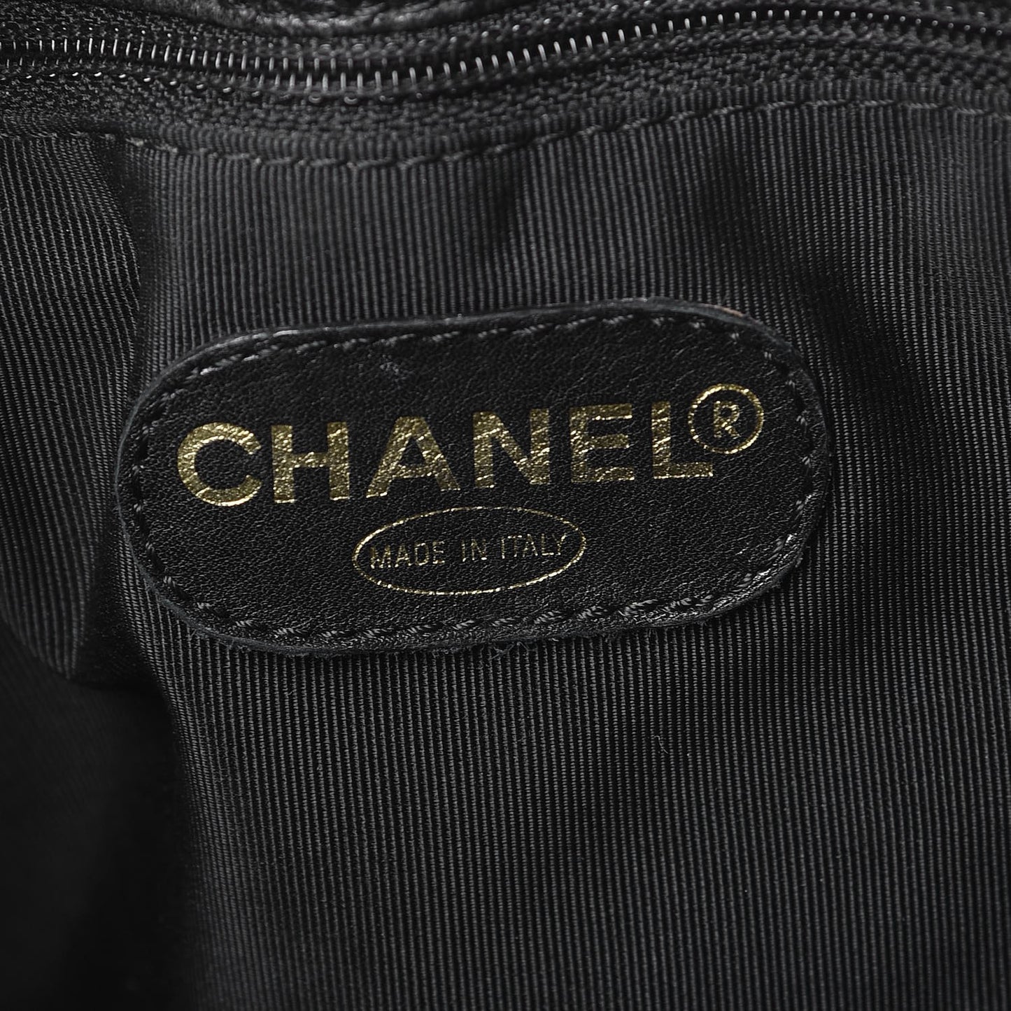 Caviar Large CC Shoulder Bag Black
