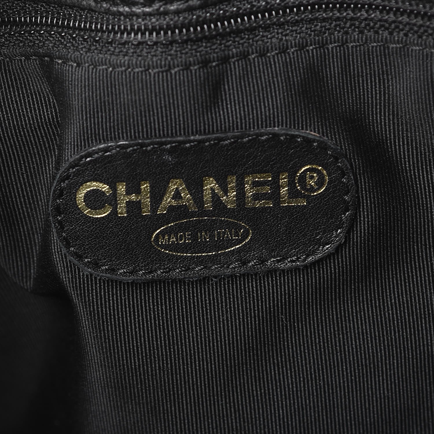 Chanel Caviar Large CC Shoulder Bag Black 6 of 7
