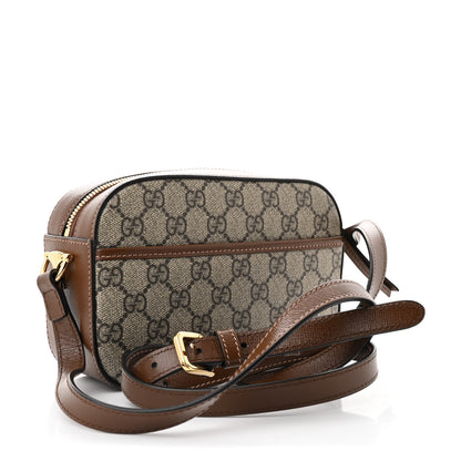 Gucci GG Supreme Monogram Mini Horsebit 1955 Camera Shoulder Bag Beige Brown Sugar 3 of 11