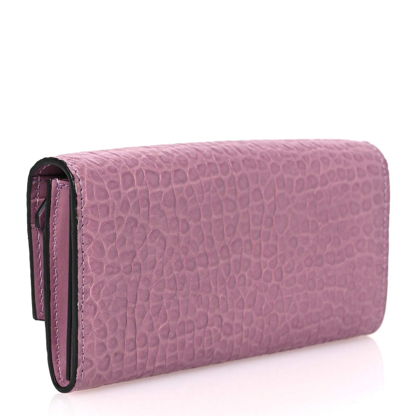 Signature Grain Porter Continental Wallet Pink Heather