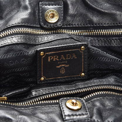Prada Tessuto Nylon Jacquard Logo Tote Nero Black 6 of 19