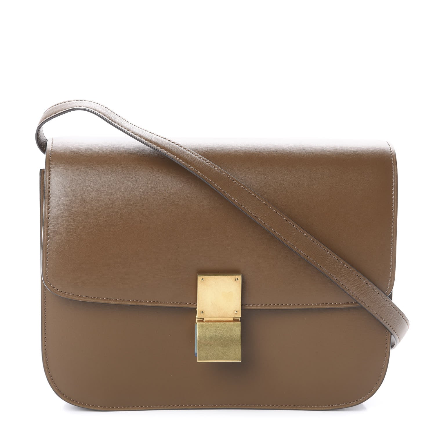 Celine Box Calfskin Medium Classic Box Flap Bag Camel 1 of 17