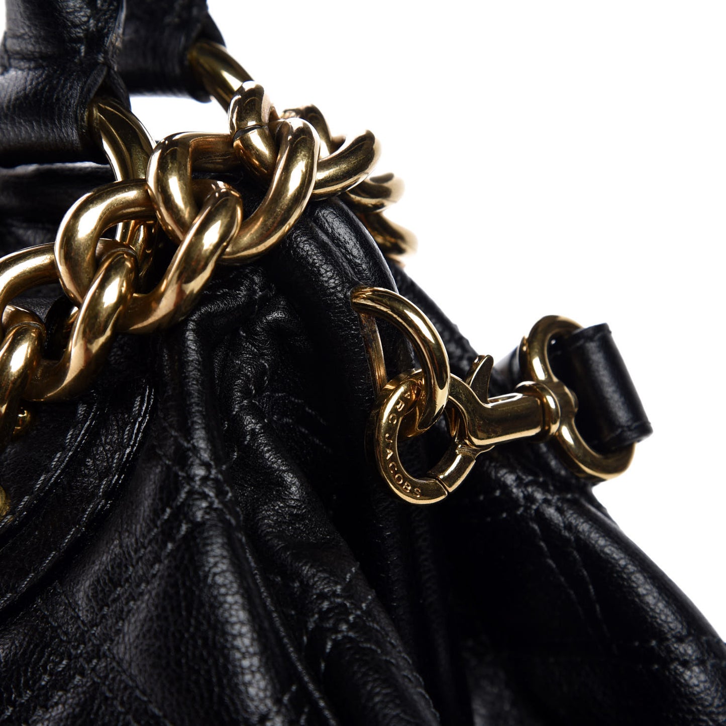 Calfskin Quilted Stam Black