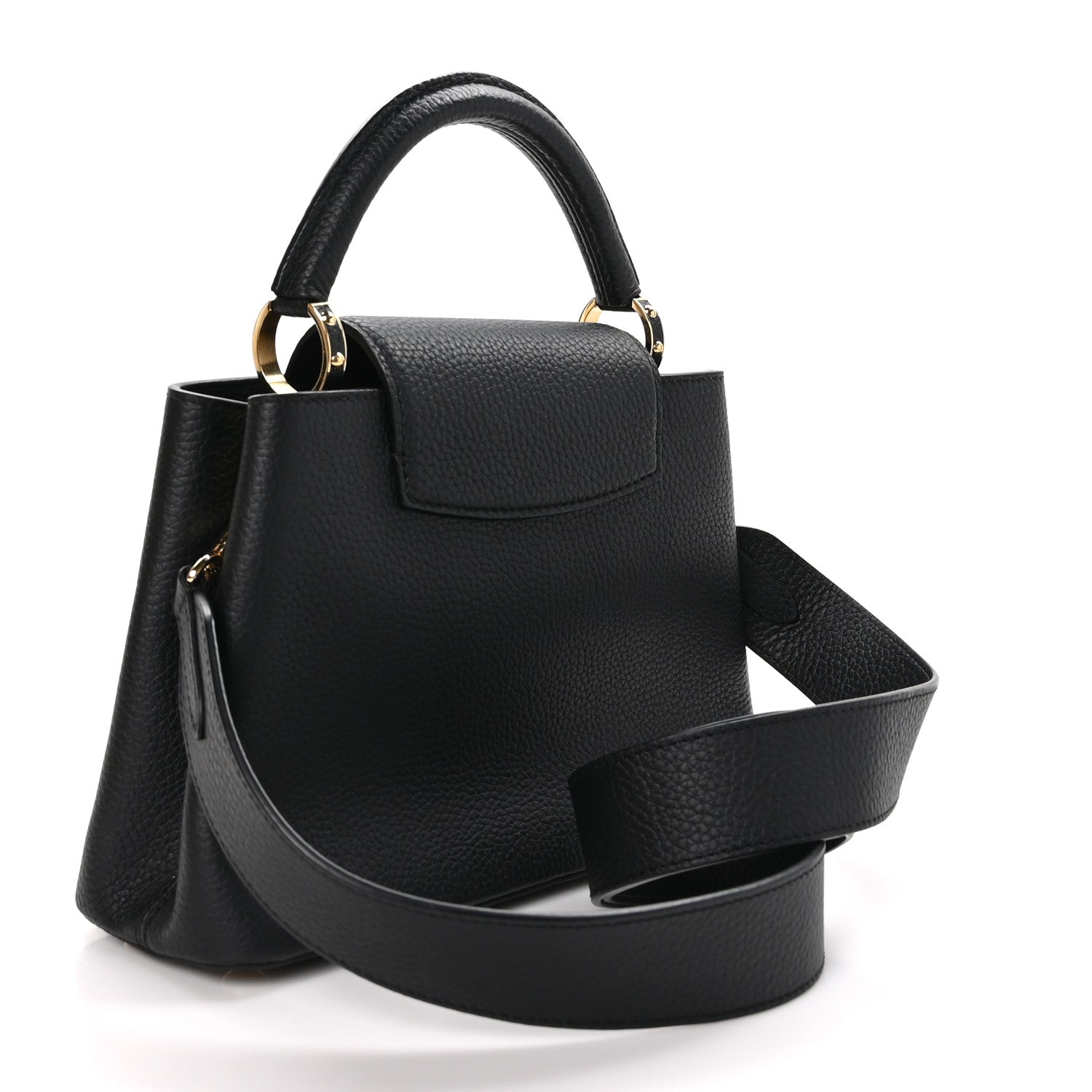 Louis Vuitton Taurillon Enamel Chain Capucines BB Black Multicolor 2 of 9