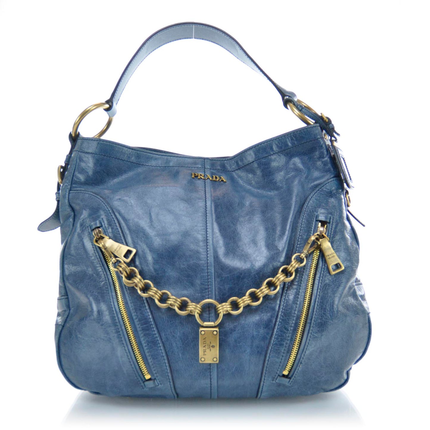 Vitello Shine Hobo Denim