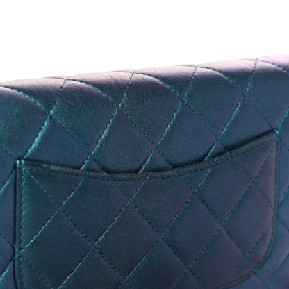 Chanel Metallic Lambskin Wallet On Chain WOC Turquoise 10 of 10