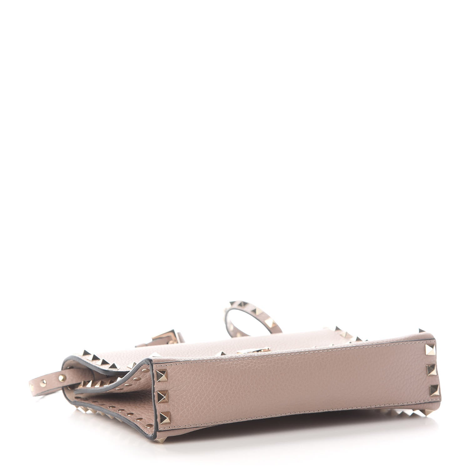 Valentino Garavani Pebbled Calfskin Medium Rockstud Flip Lock Crossbody Bag Poudre 4 of 8