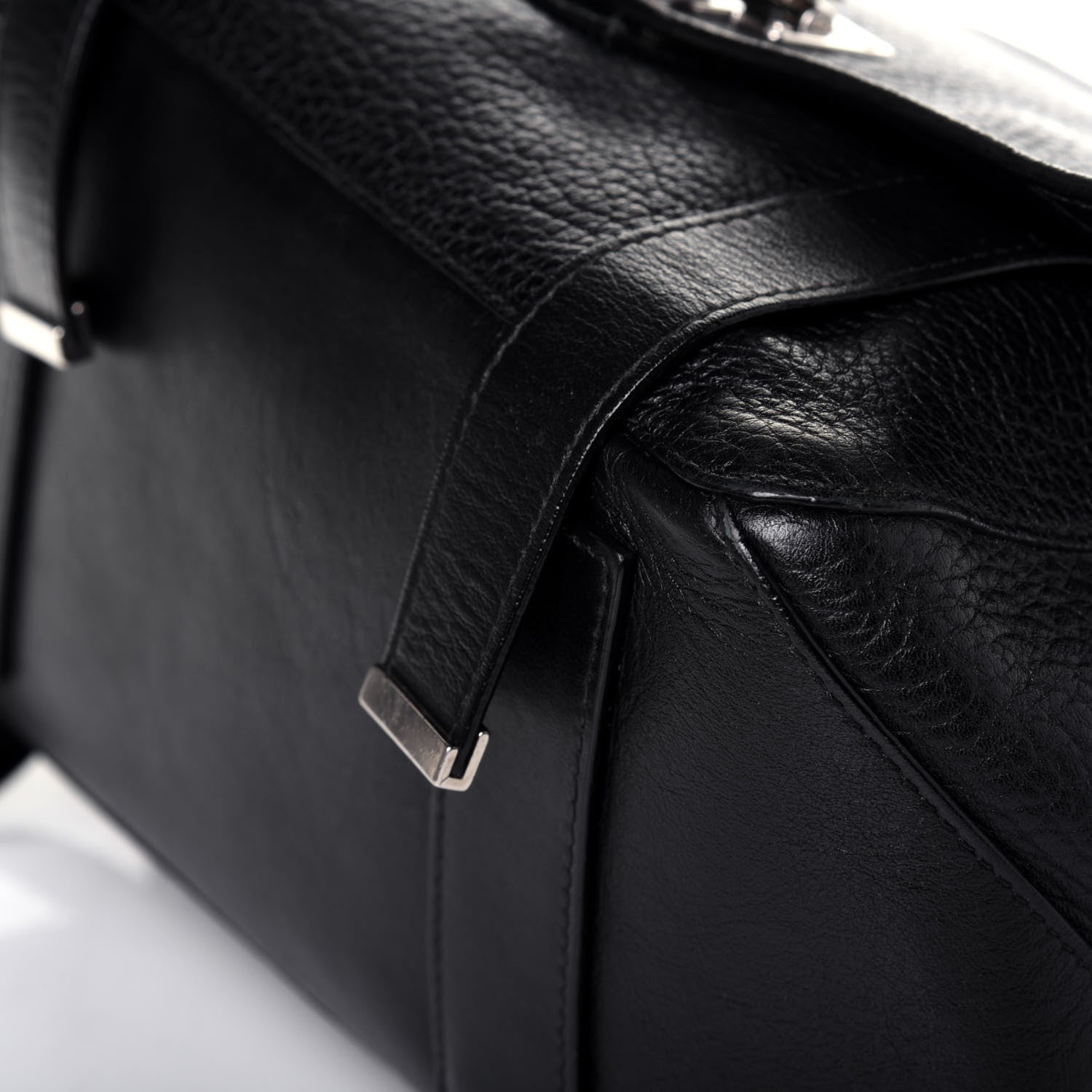 Proenza Schouler Pebbled Calfskin Small PS Courier Backpack Black 12 of 19