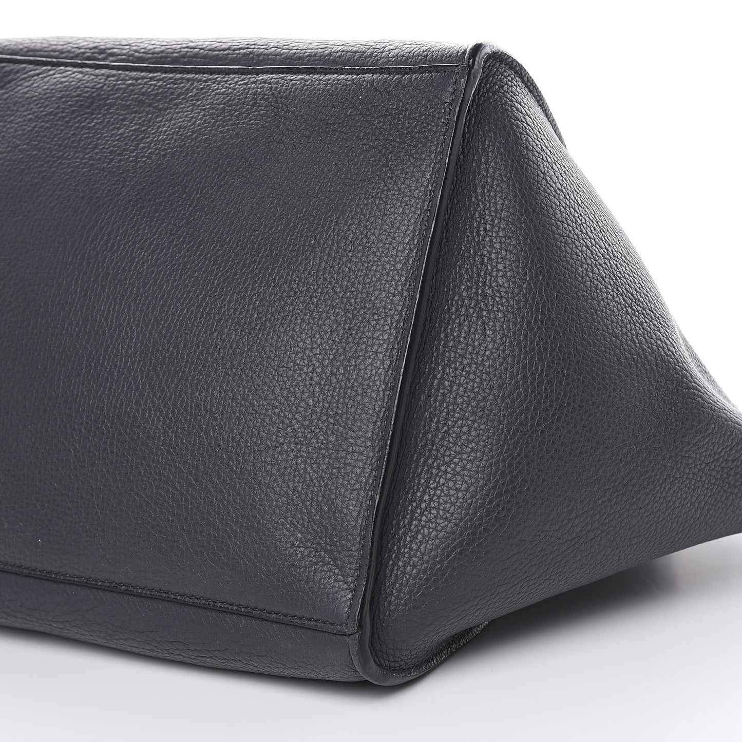 Supple Grained Calfskin Small Big Bag Anthracite