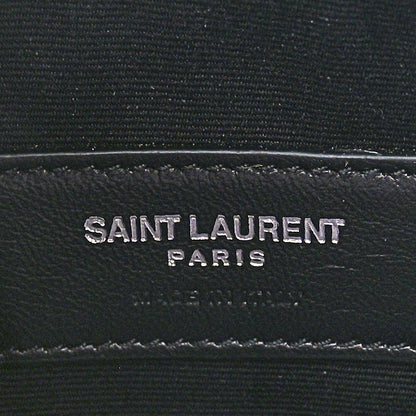 Saint Laurent Grain De Poudre Chevron Monogram Bill Pouch Malachite Green 7 of 8