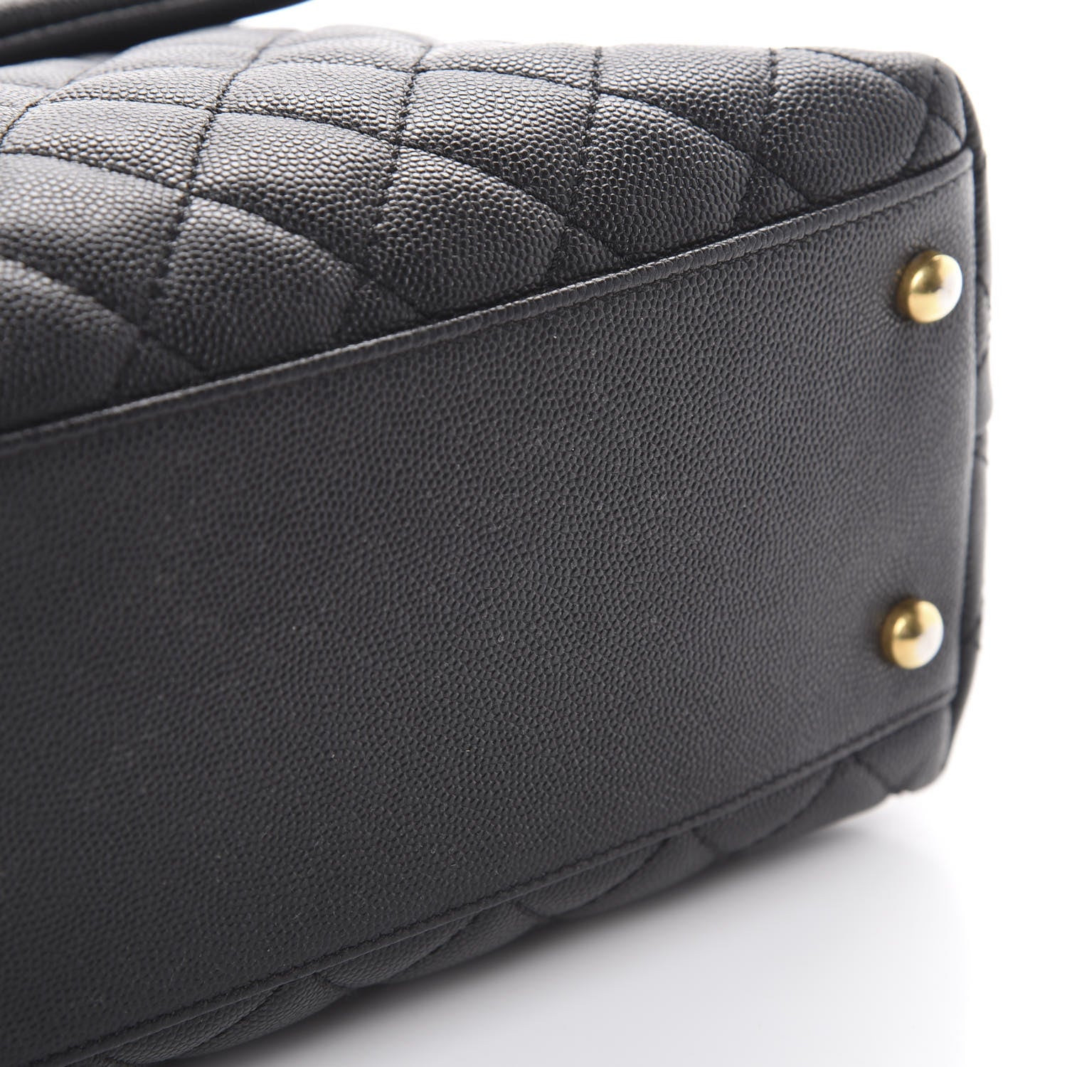 Chanel Caviar Quilted Large Coco Handle Flap Black 11 of 11
