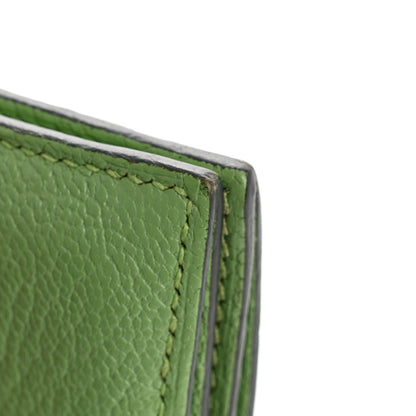 Hermes Chevre Mysore Bearn Card Holder Wallet Vert Criquet 10 of 13