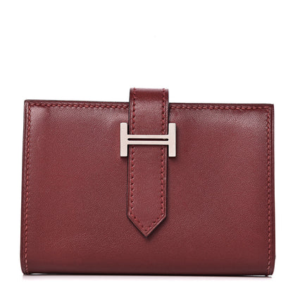 Hermes Box Mini Bearn Wallet Rouge H 1 of 8