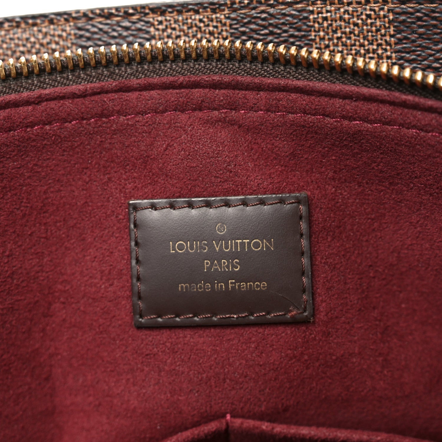 Louis Vuitton Cuir Taurillon Damier Ebene Normandy Bordeaux 6 of 9