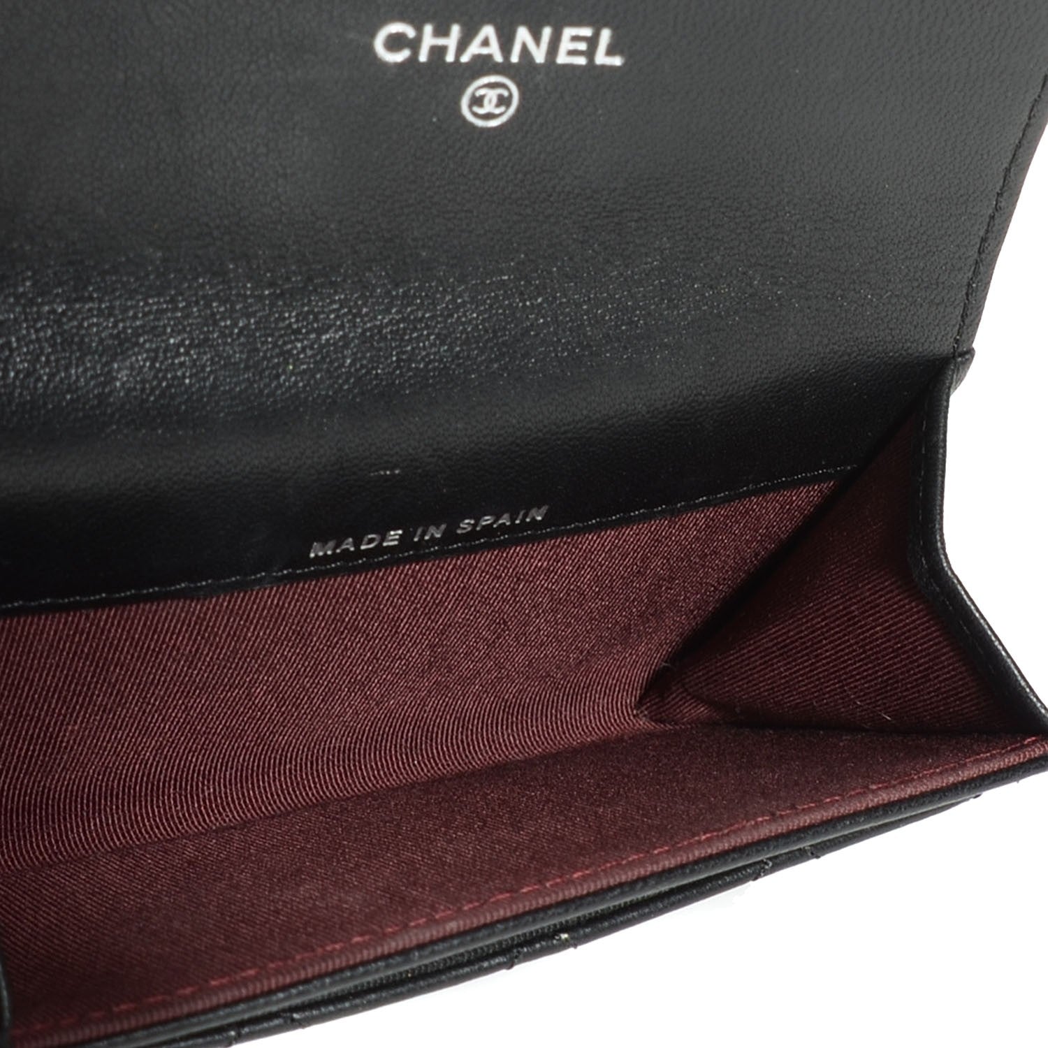 Chanel Lambskin Quilted Flap Card Holder Black 6 of 9