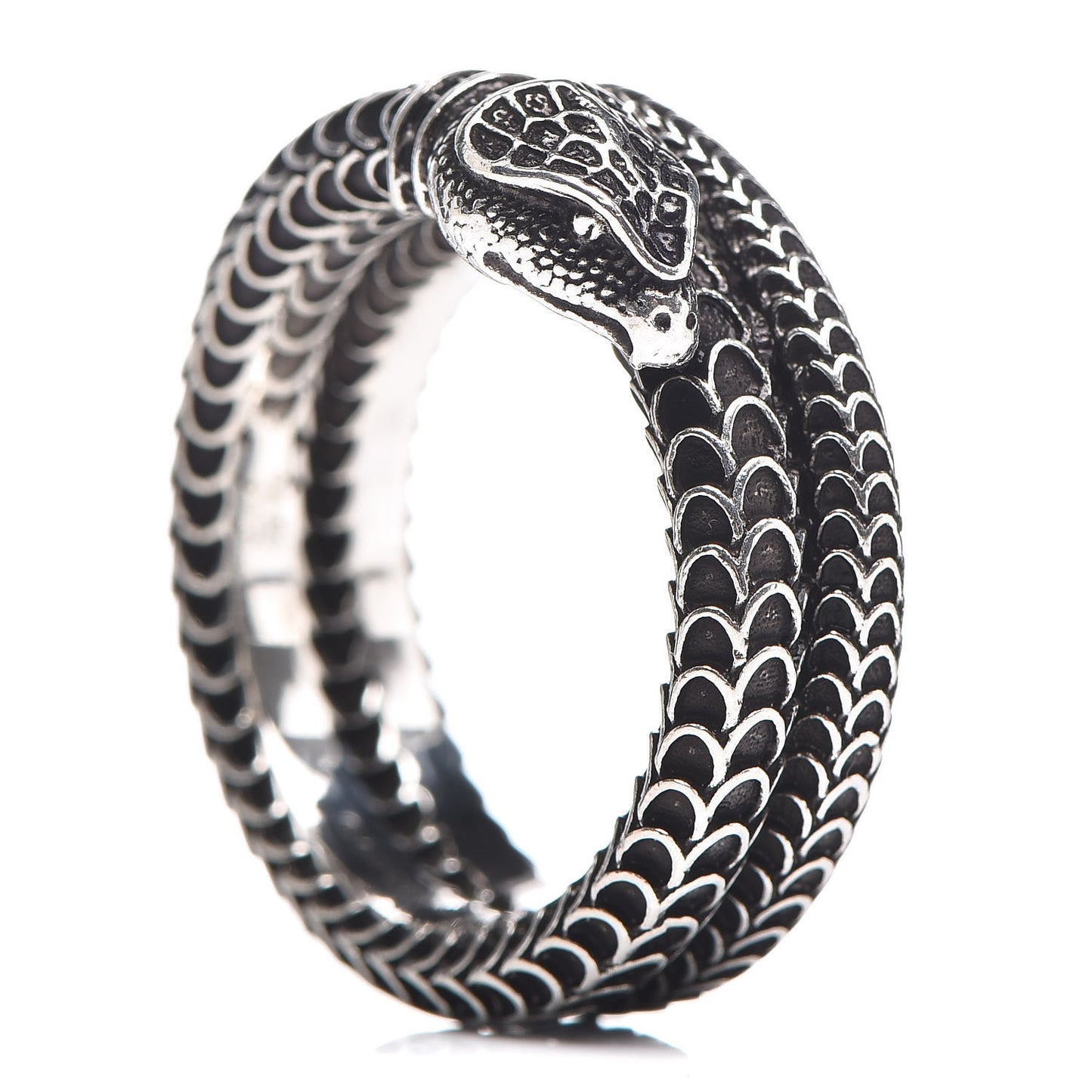 Sterling Silver Garden Snake Band Ring 59 8.75
