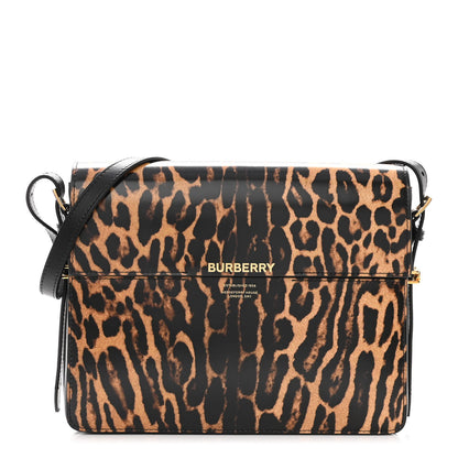 Burberry Calfskin Leopard Large Grace Bag Dark Mustard 1 of 11