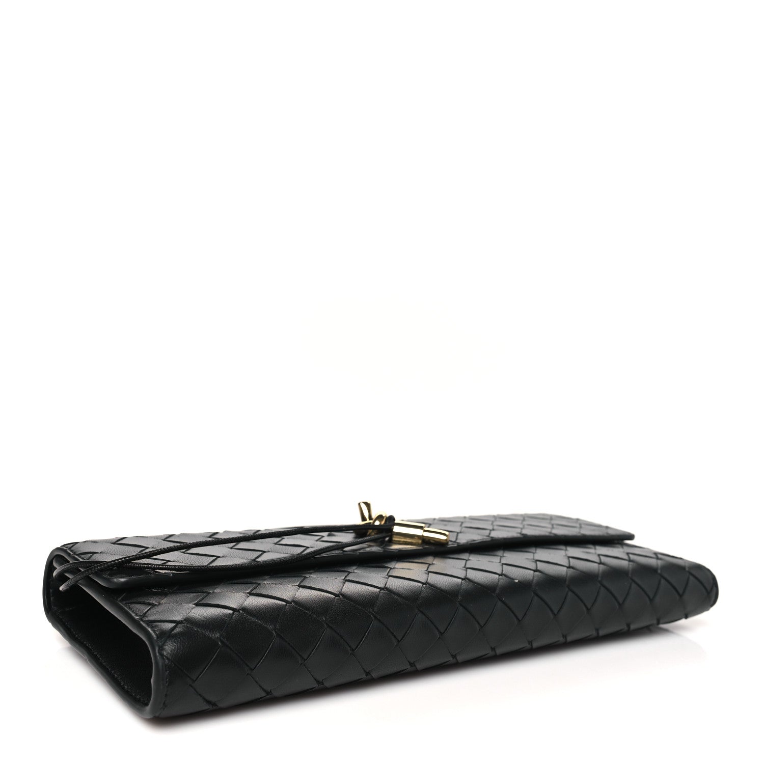 Bottega Veneta Nappa Intrecciato Long Andiamo Top Handle Clutch Black 4 of 7
