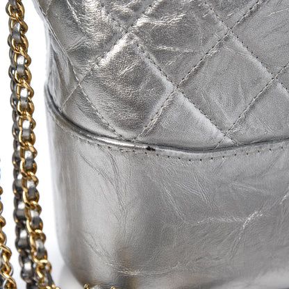 Chanel Metallic Aged Calfskin Quilted Medium Gabrielle Silver 10 of 13
