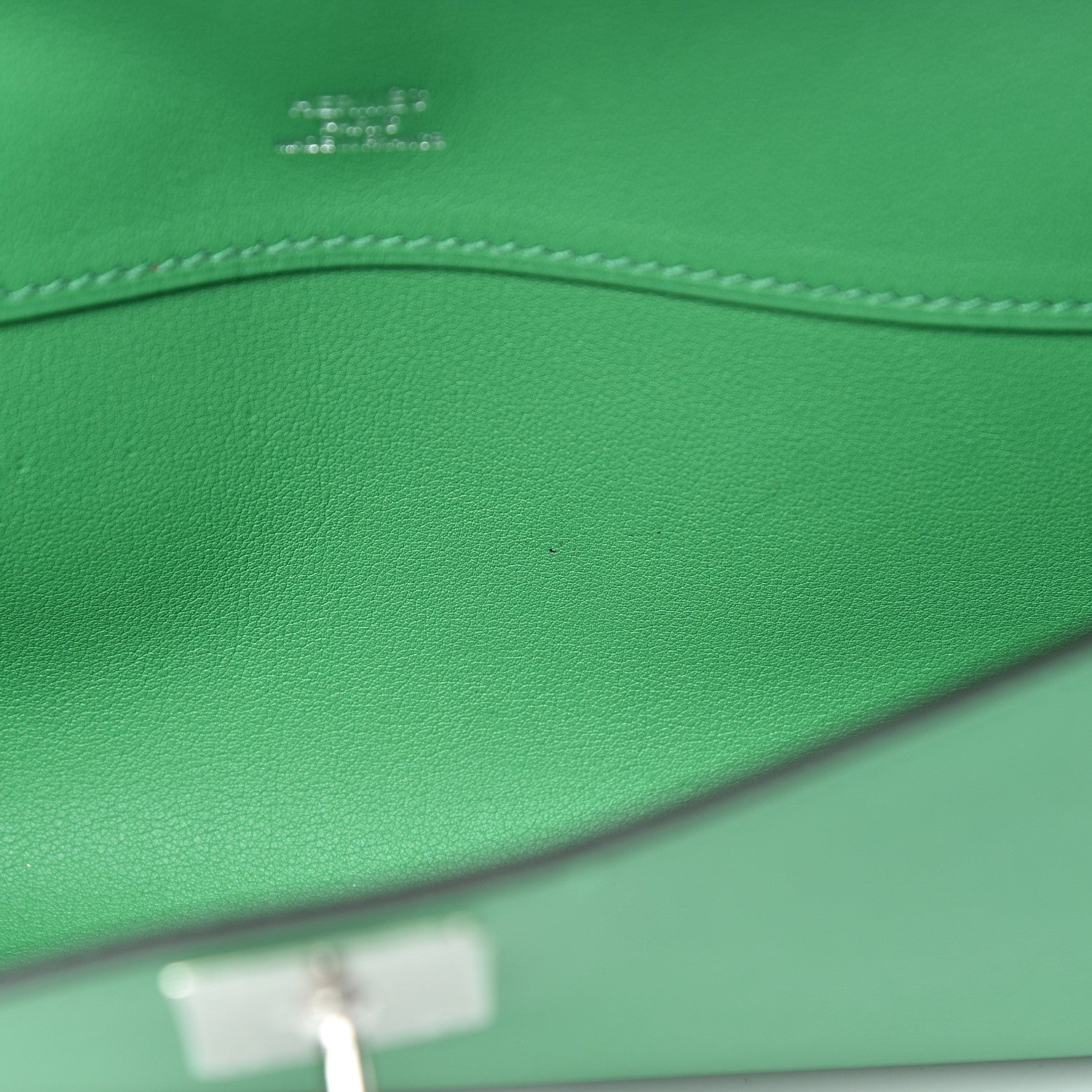 Hermes Swift Kelly Cut Clutch Pochette Bambou 8 of 9