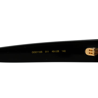 Gucci Acetate Stars Cat Eye Sunglasses GG0116S Black 6 of 8
