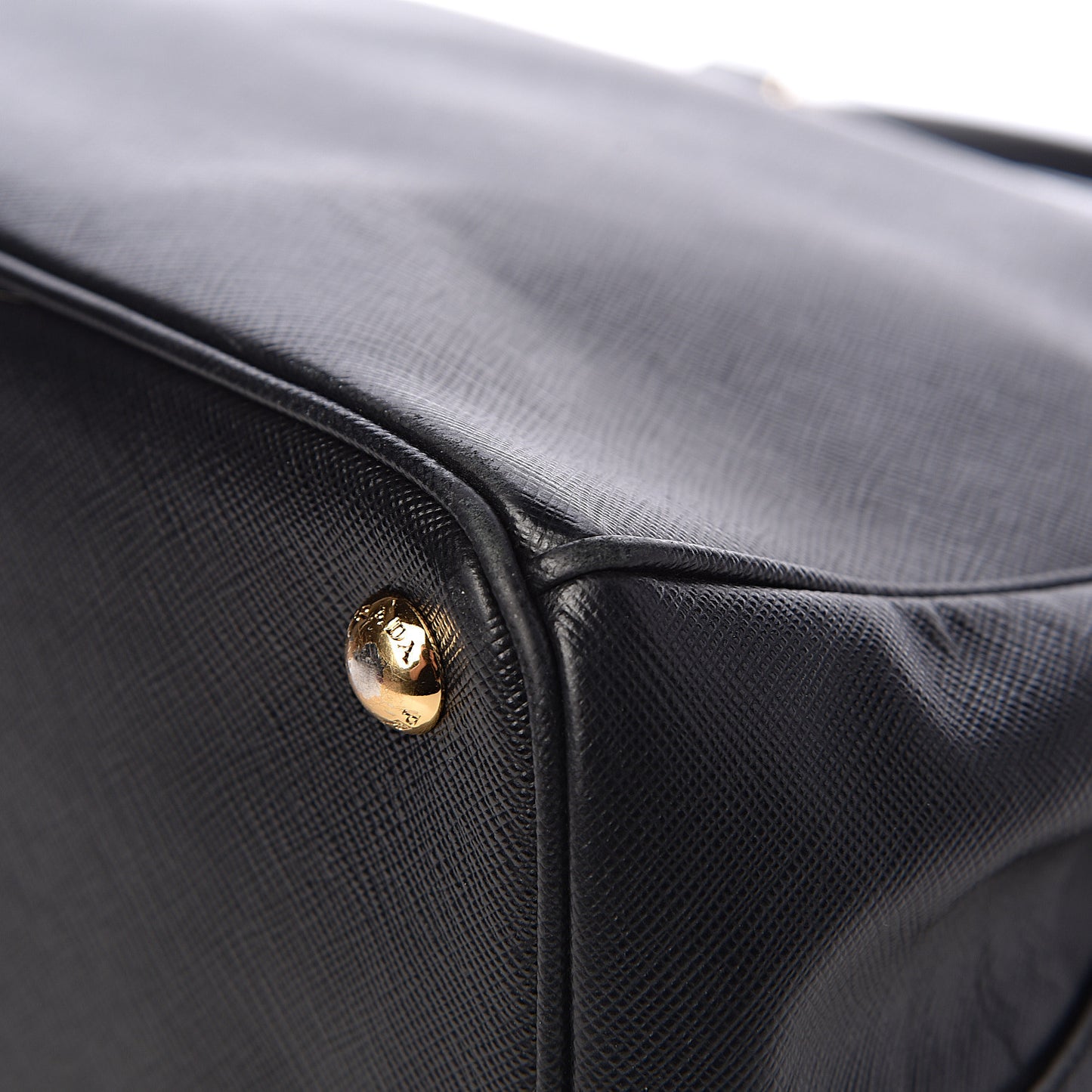 Saffiano Large Galleria Double Zip Tote Black