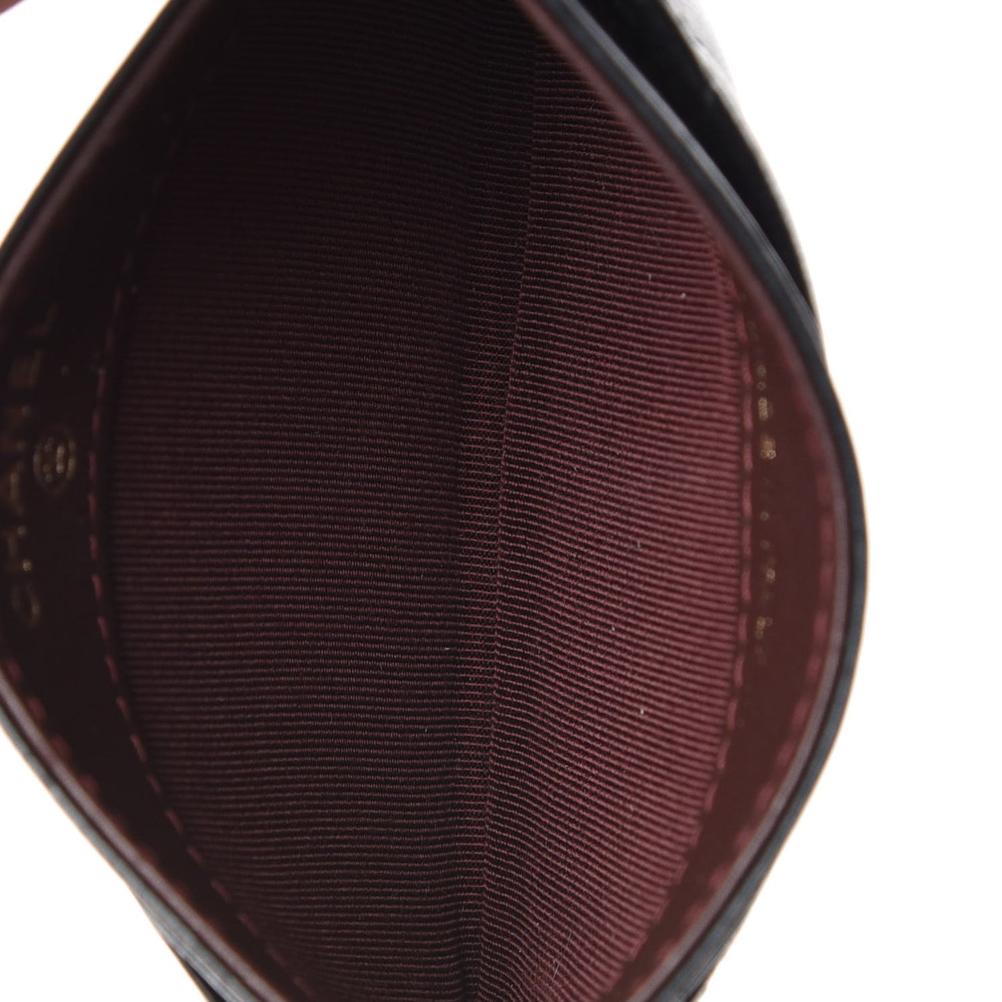 Lambskin Quilted Card Holder Black