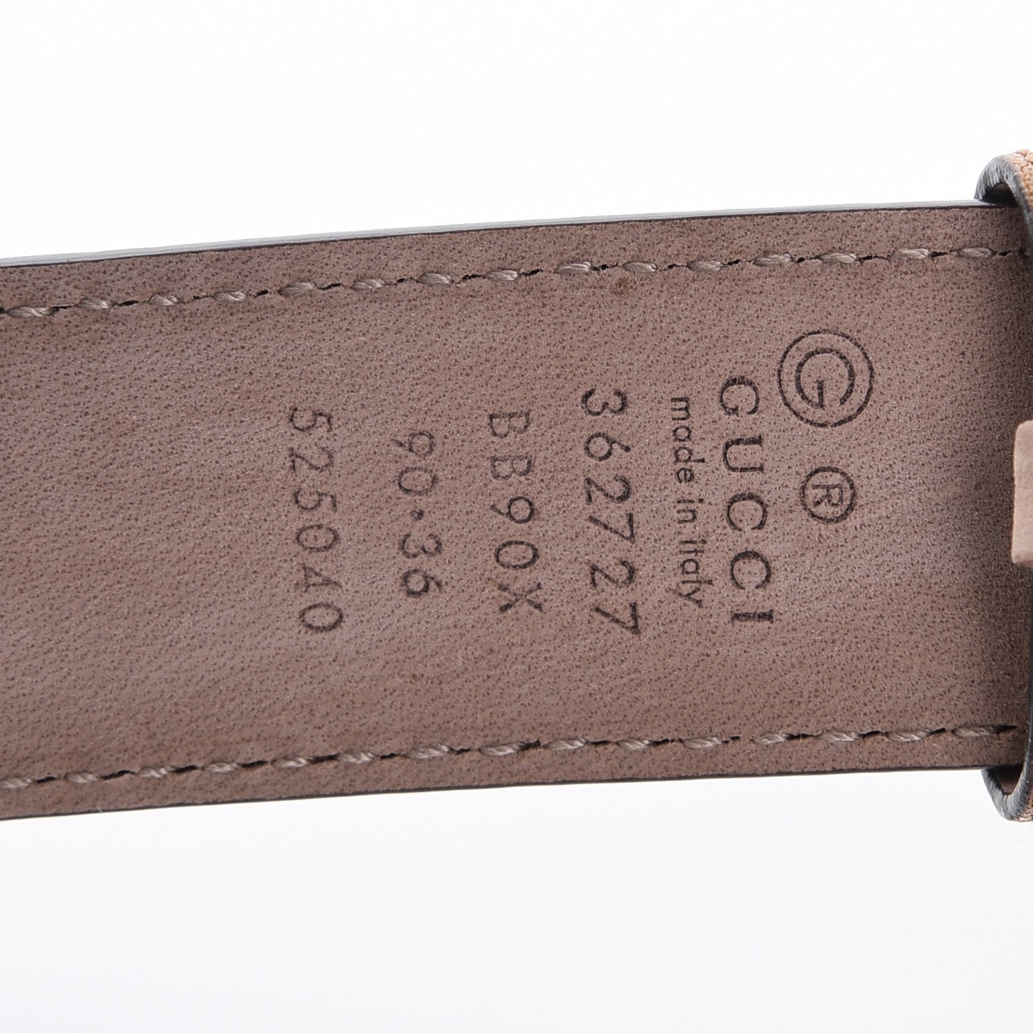 Gucci Calfskin Double G Belt 90 36 Brown 8 of 9