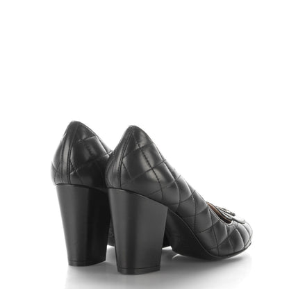 Chanel Lambskin Quilted Boy CC Pumps 40 Black 4 of 8