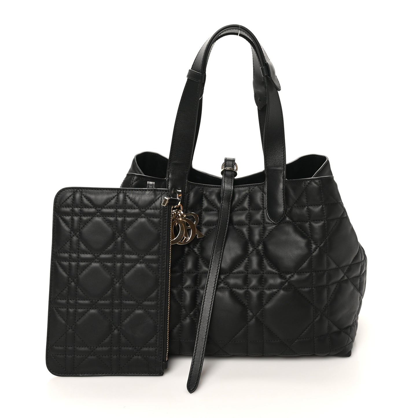 Calfskin Macrocannage Medium Toujours Black