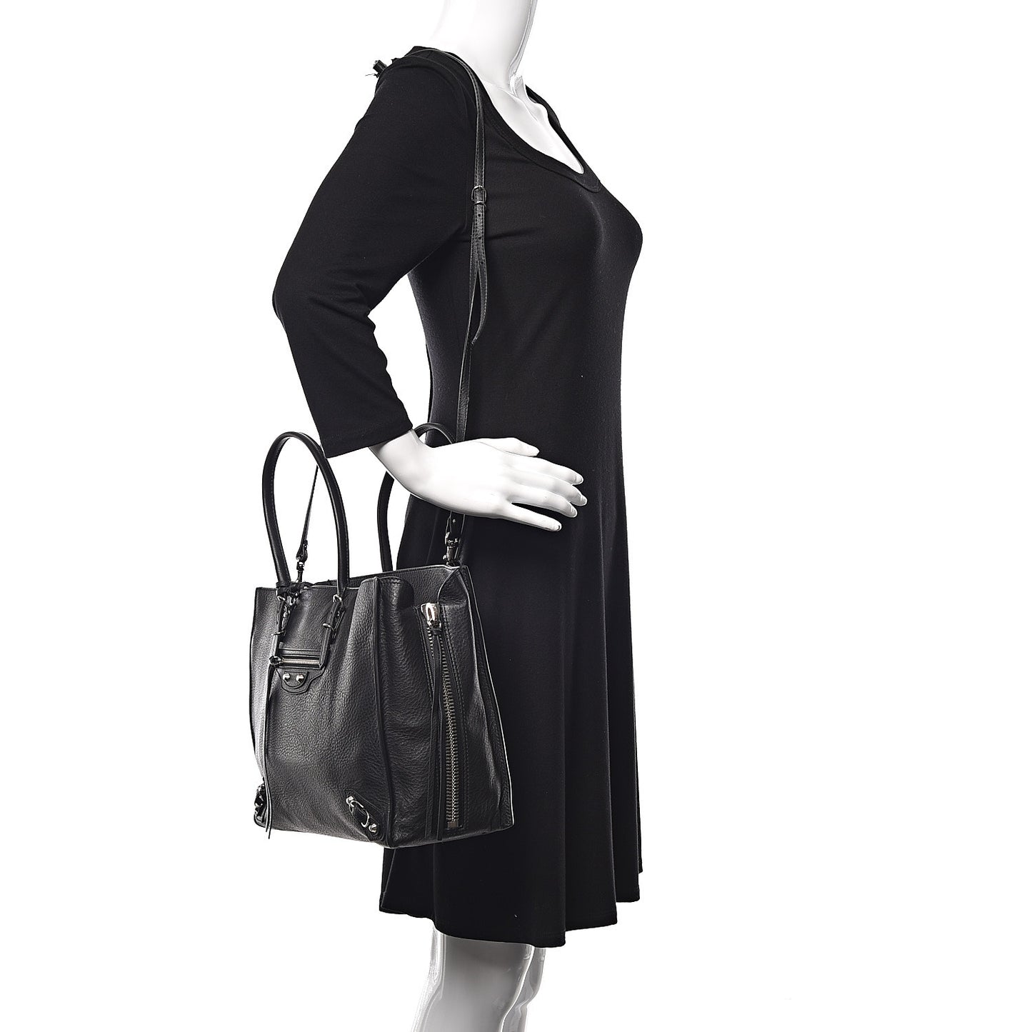 Veau Papier B4 Zip Around Tote Black