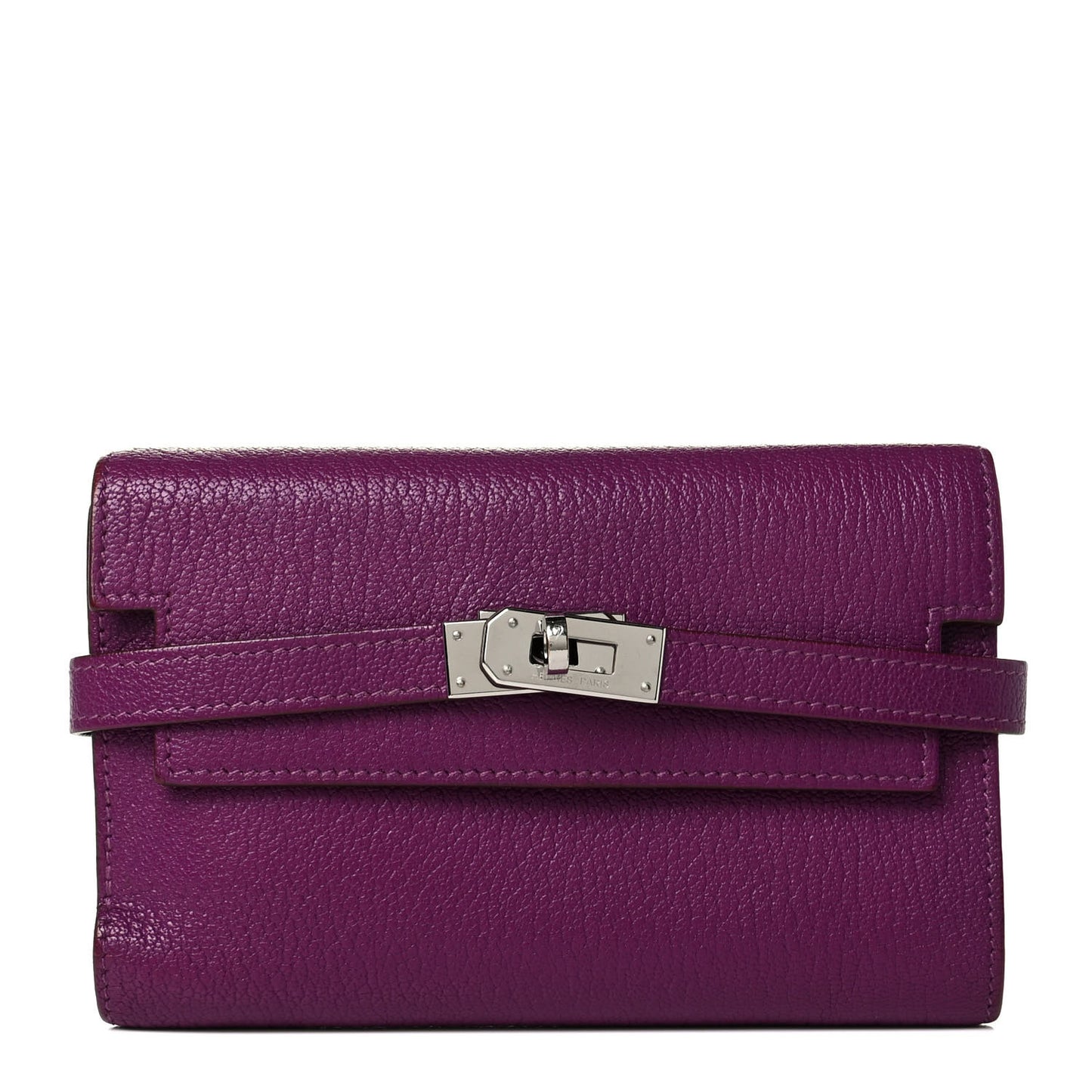 Chevre Mysore Medium Kelly Wallet Anemone