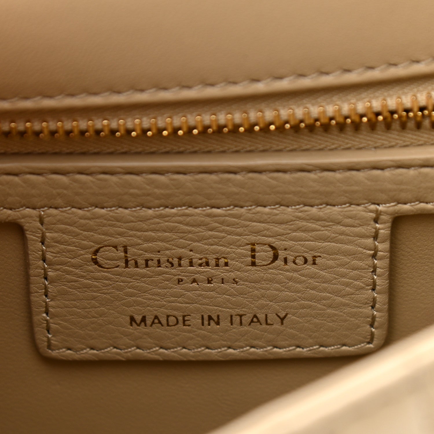 Christian Dior Lambskin Cannage Small Caro Bag Beige 11 of 15