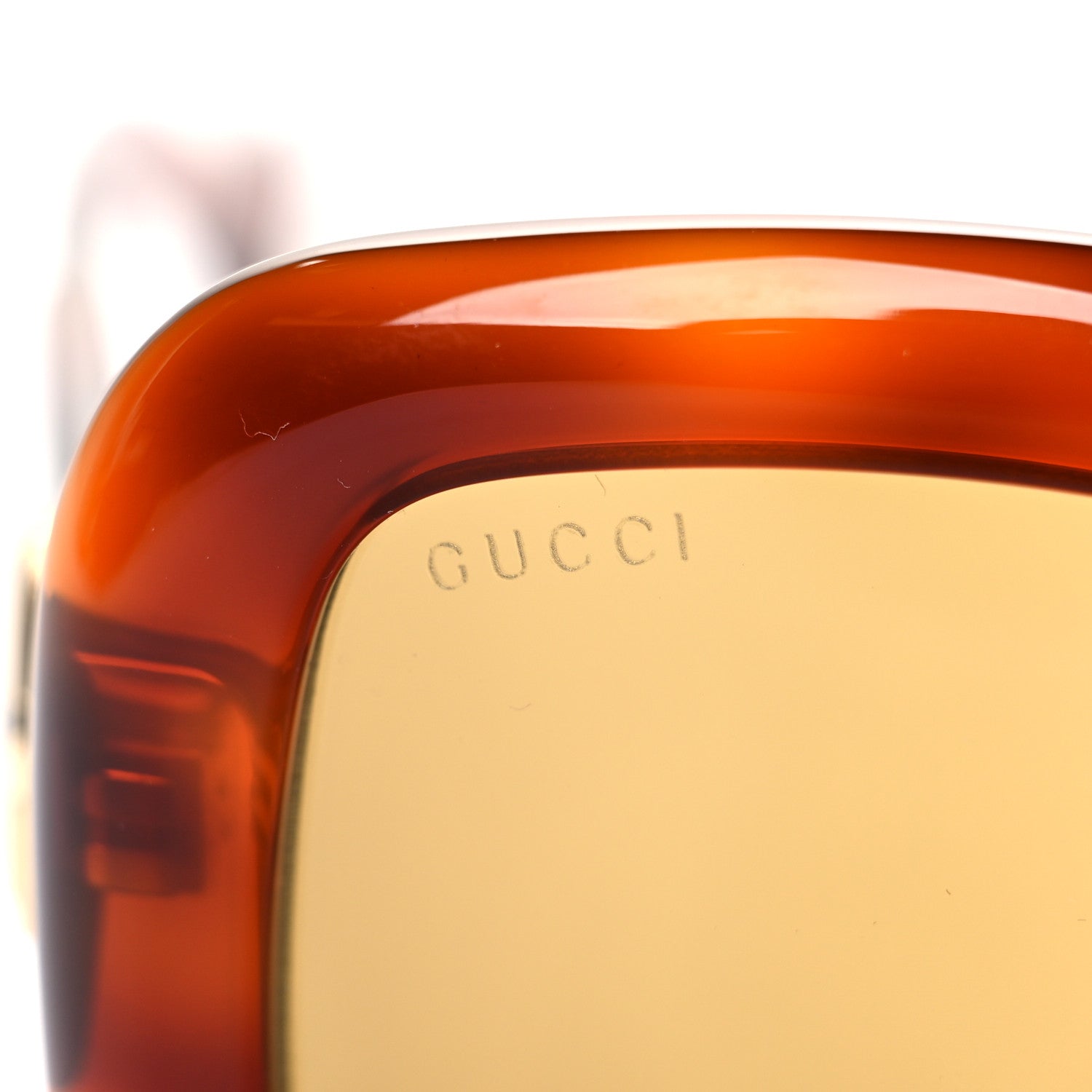 Gucci Acetate Square Frame Sunglasses GG0498S Brown 7 of 8