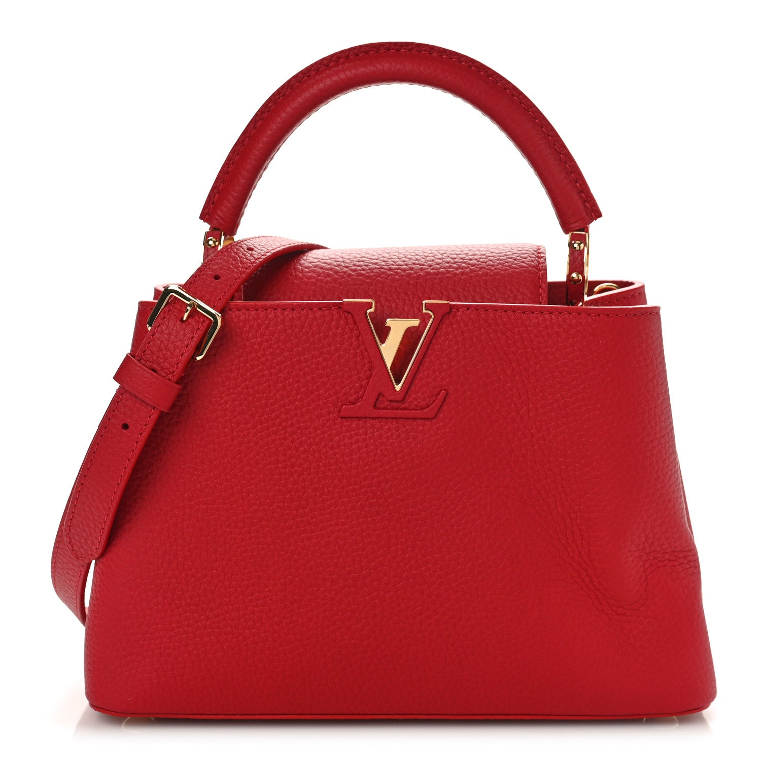 Louis Vuitton Taurillon Capucines BB Scarlet Red 1 of 8