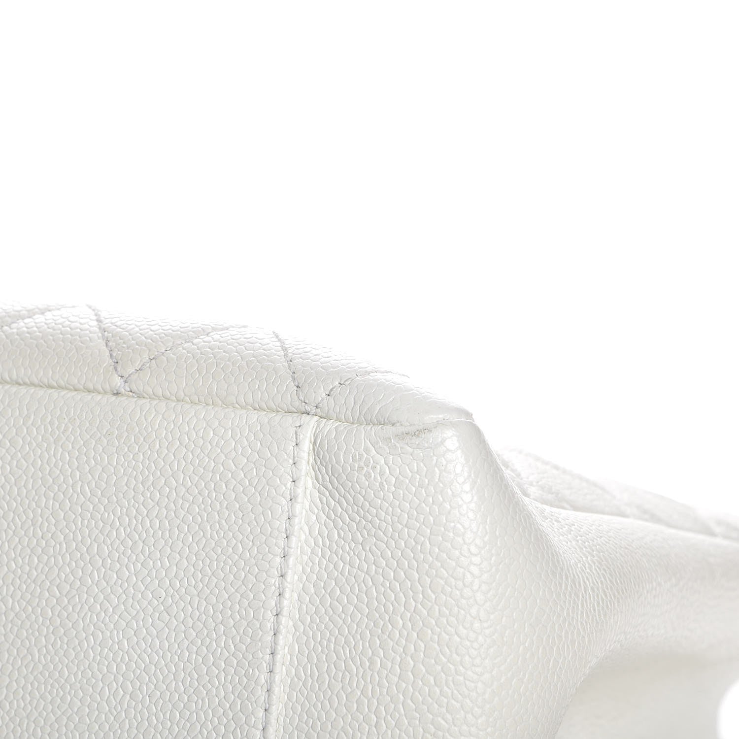 Chanel Caviar Quilted Grand Shopping Tote GST White 9 of 10